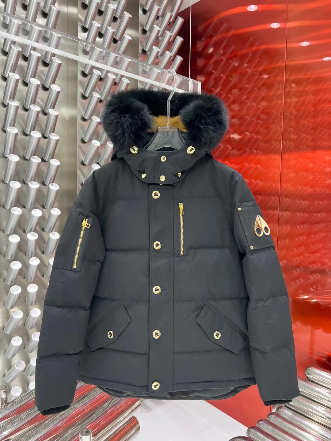Moose Knuckles Hooded Down Puffer Jacket Moose Knuckles Hooded Down Puffer Jacket
